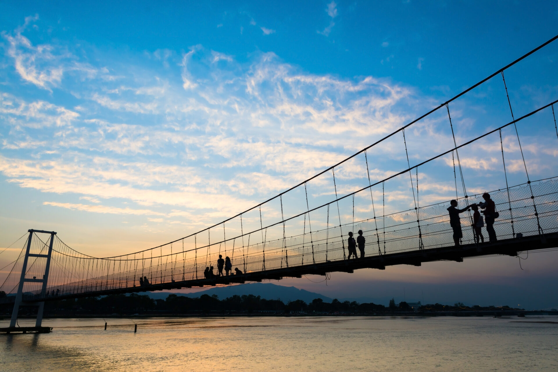 The old wooden bridge